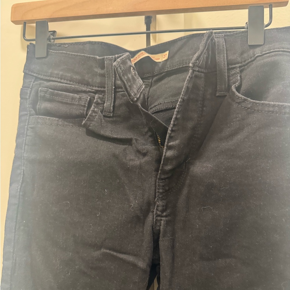 Levi’s 720 Black Skinny Jeans Size 27